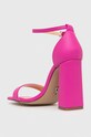 Παπούτσια Δερμάτινα πέδιλα Steve Madden Airy SM19000021.554 ροζ