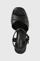 čierna Kožené sandále Aldo Gisell