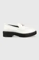 λευκό Δερμάτινα κλειστά παπούτσια Love Moschino Scarpad City 40 Γυναικεία