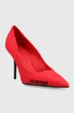 Γόβες παπούτσια Love Moschino Scarpad Spillo 95 κόκκινο