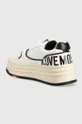 Кожаные кроссовки Love Moschino Sneakerd Basket 60  Голенище: Текстильный материал, Натуральная кожа Внутренняя часть: Синтетический материал, Текстильный материал Подошва: Синтетический материал