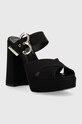 Love Moschino papucs Sabotd Quadra 120 JA2809CG1GJL0000 fekete SS23