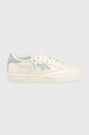 Reebok Classic sneakersy skórzane Club C 85 płaska biały GV6983