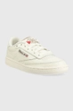 Шкіряні кросівки Reebok Classic Club C 85 бежевий