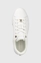 Kožne tenisice Tommy Hilfiger COURT SNEAKER WITH LACE HARDWARE bijela FW0FW06908