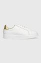 Lauren Ralph Lauren sneakersy skórzane Angeline tekstylny biały 802875886002.100