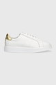 Lauren Ralph Lauren sneakersy skórzane Angeline tekstylny biały 802875886002.100