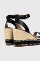 Обувки Кожени сандали Lauren Ralph Lauren 802884124001 802884124001.001 черен