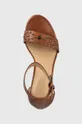 hnedá Kožené sandále Lauren Ralph Lauren Sylvia