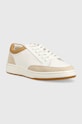 Lauren Ralph Lauren sneakersy skórzane Hailey 802891470001.100 biały SS23