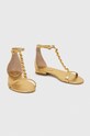 Lauren Ralph Lauren sandały skórzane Elise 802900075001.710 złoty SS23
