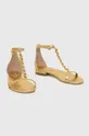 Lauren Ralph Lauren sandali in pelle 802900075001 oro