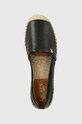 Шкіряні еспадрилі Lauren Ralph Lauren Cameryn IV чорний 802905304001.001