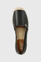 Lauren Ralph Lauren espadrile de piele Cameryn IV negru 802905304001.001
