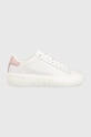 Δερμάτινα αθλητικά παπούτσια Tommy Jeans NEW CUPSOLE LEATHER πλατφόρμα λευκό EN0EN02137