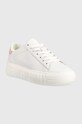 Tommy Jeans sneakersy skórzane NEW CUPSOLE LEATHER EN0EN02137 biały SS23