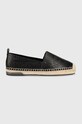 Dkny espadrile MAKALINA imitatie de piele negru K4299042.BLK