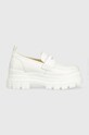 Mokasíny Buffalo Aspha imitace kůže bílá 1622213.WHT