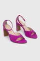 Semišové sandále Baldowski fialová