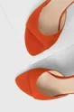 oranžová Semišové sandále Baldowski
