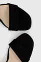 čierna Semišové sandále Baldowski