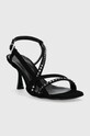 Pinko sandały zamszowe Anais 100670.A0NZ.Z99 czarny SS23