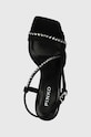 Pinko sandały zamszowe Anais czarny 100670.A0NZ.Z99