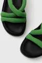zielony Tommy Jeans sandały CHUNKY SANDAL