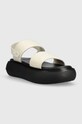 Tommy Jeans sandały VOLUME SANDAL STRIPE EN0EN02077 beżowy SS23
