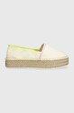 Еспадрилі Tommy Jeans FLATFORM ESPADRILLE синтетичний бежевий EN0EN02078