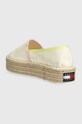 Обувки Еспадрили Tommy Jeans FLATFORM ESPADRILLE EN0EN02078 бежов