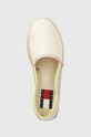 Еспадрили Tommy Jeans FLATFORM ESPADRILLE бежов EN0EN02078