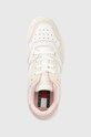 Tenisice Tommy Jeans DECON BASKET LOW CUT bež EN0EN02084