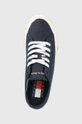 Tommy Jeans tenisi LOW CUT WMNS CANVAS bleumarin EN0EN02085