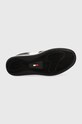 Kožené sneakers boty Tommy Jeans RETRO WMN LOW FANCY EN0EN02103 černá