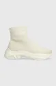 beżowy Tommy Jeans sneakersy SOCK BOOT MONOCOLOR Damski