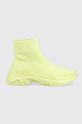 žlutě zelená Sneakers boty Tommy Jeans SOCK BOOT MONOCOLOR Dámský