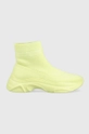 zielony Tommy Jeans sneakersy SOCK BOOT MONOCOLOR Damski