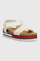 Tommy Jeans sandały FLAG OUTSOLE SANDAL EN0EN02122 beżowy SS23