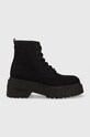 Tommy Jeans ghete LACE UP FESTIV BOOTS platformă negru EN0EN02133