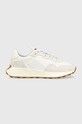 Sneakers boty Tommy Jeans WMNS NEW RUNNER semišová kůže bílá EN0EN02143