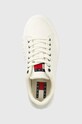Tommy Jeans sneakers NEW CUPSOLE CNVAS LC bianco EN0EN02171
