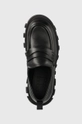 чорний Шкіряні мокасини Tommy Jeans CHUNKY LOAFER LTHER