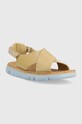 Camper sandały skórzane Oruga Sandal K200157.048 beżowy SS23