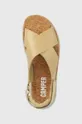 beige Camper sandali in pelle Oruga Sandal
