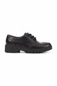 Kožené polobotky Geox J CASEY GIRL přírodní kůže černá J6420N.00085.C9999