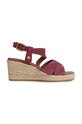Geox sandały zamszowe D PANAREA 5-8 cm bordowy D35UYB.00022.C8335