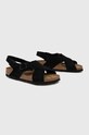 Birkenstock sandały zamszowe Tulum SFB 1024086 czarny SS23