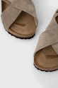 Шкіряні сандалі Birkenstock Tulum SFB бежевий 1024110