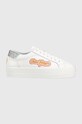 Chiara Ferragni sneakers din piele CF3121_064 platformă alb CF3121.064